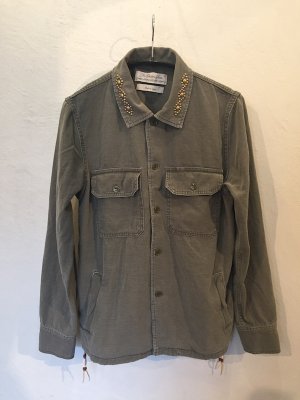 画像1: REMI RELIEF レミレリーフ/ MILITARY SHIRTS -NATIVE STUDS & BEADS-