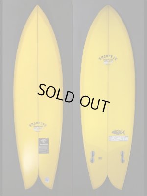 画像1: SHARPEYE SURFBOARDS シャープアイサーフボード / MAGURO 6'2" 39.6L マスタードティント