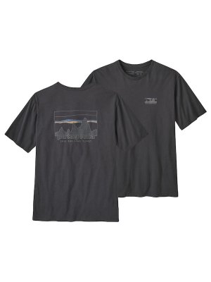 画像1: PATAGONIA パタゴニア/ メンズ・'73 スカイライン・オーガニック・Tシャツ INBK