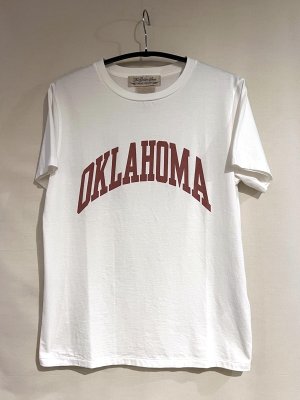 画像1: REMI RELIEF レミレリーフ / プリント S/S TEE LW加工 [OKLAHOMA]