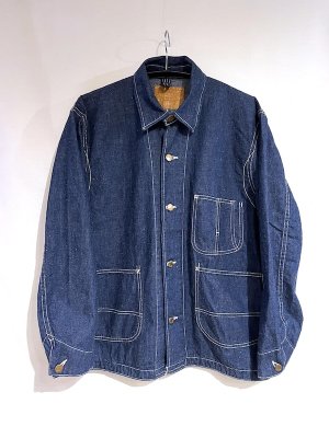 画像1: REMI RELIEF レミレリーフ / 9.5oz ネップ DENIM カバーオール