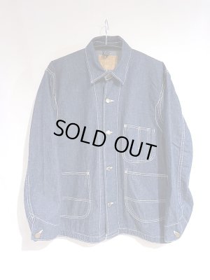 画像1: REMI RELIEF レミレリーフ / 9.5oz ネップ DENIM カバーオール