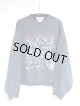 REMI RELIEF レミレリーフ / ダブルSP加工 裏毛クルー [SAVE YOUR SOUL] BLK