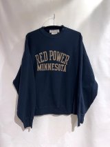 REMI RELIEF レミレリーフ / SP加工 3飛び裏毛クルー [RED POWER] BLK