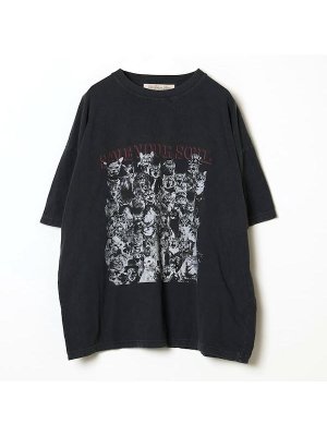 画像1: REMI RELIEF レミレリーフ / プリント S/S TEE HARD SP加工20 / 天竺BIGサイズT  [SAVE YOUR SOUL]