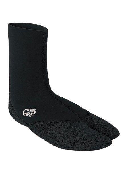 画像1: surfgrip サーフグリップ / premium thermo BLACK 3mm Split Socks (1)