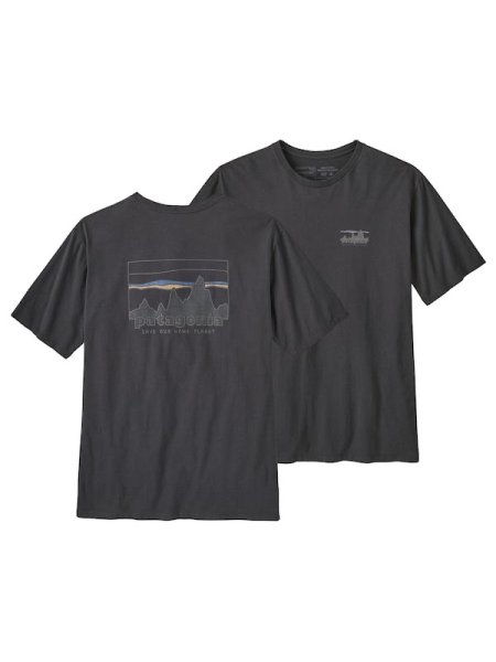 画像1: PATAGONIA パタゴニア/ メンズ・'73 スカイライン・オーガニック・Tシャツ INBK (1)