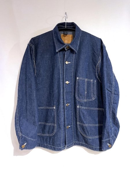 画像1: REMI RELIEF レミレリーフ / 9.5oz ネップ DENIM カバーオール (1)