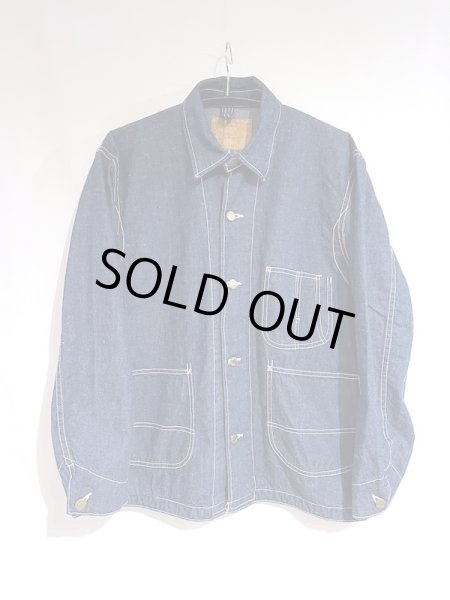 画像1: REMI RELIEF レミレリーフ / 9.5oz ネップ DENIM カバーオール (1)