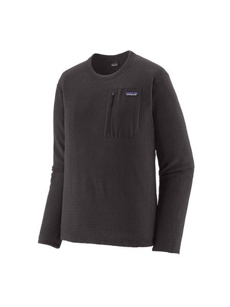 画像1: PATAGONIA パタゴニア / メンズ・R1エア・クルー BLK (1)