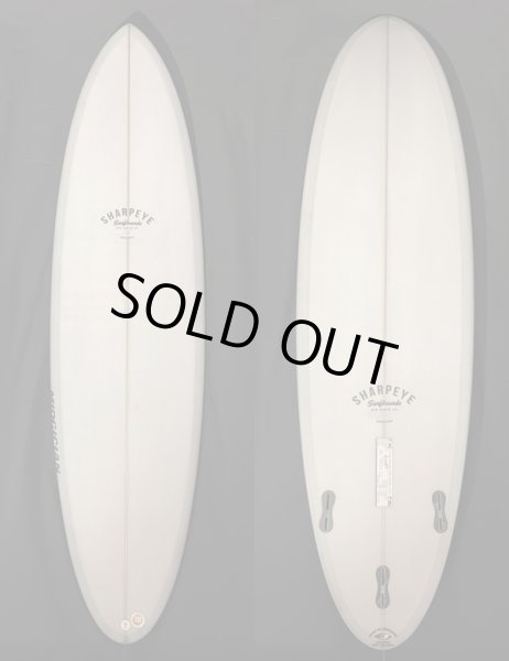 画像1: SHARPEYE SURFBOARDS シャープアイサーフボード / MIDGICIAN 6'6" 38.5L グレーティント (1)